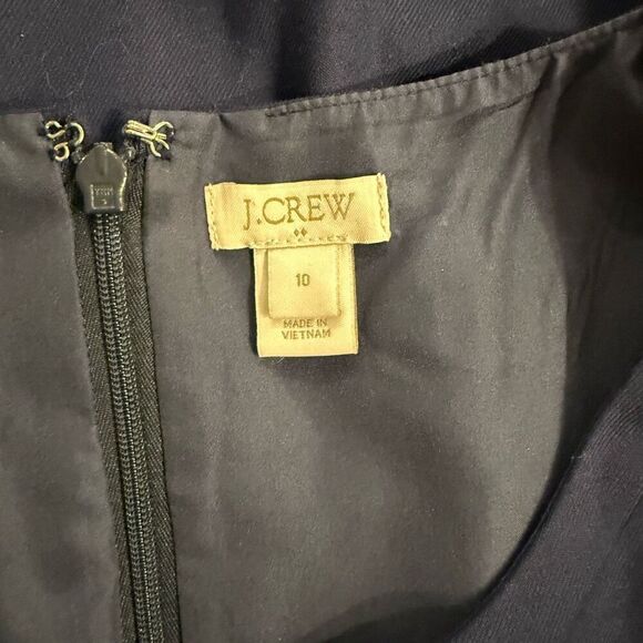 J Crew navy fully lined shift sheath dress size 10 - Picture 4 of 4